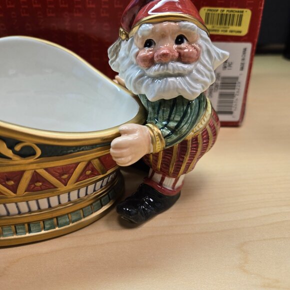 Fitz & Floyd Christmas Court Tidbit Dish - Picture 3 of 5